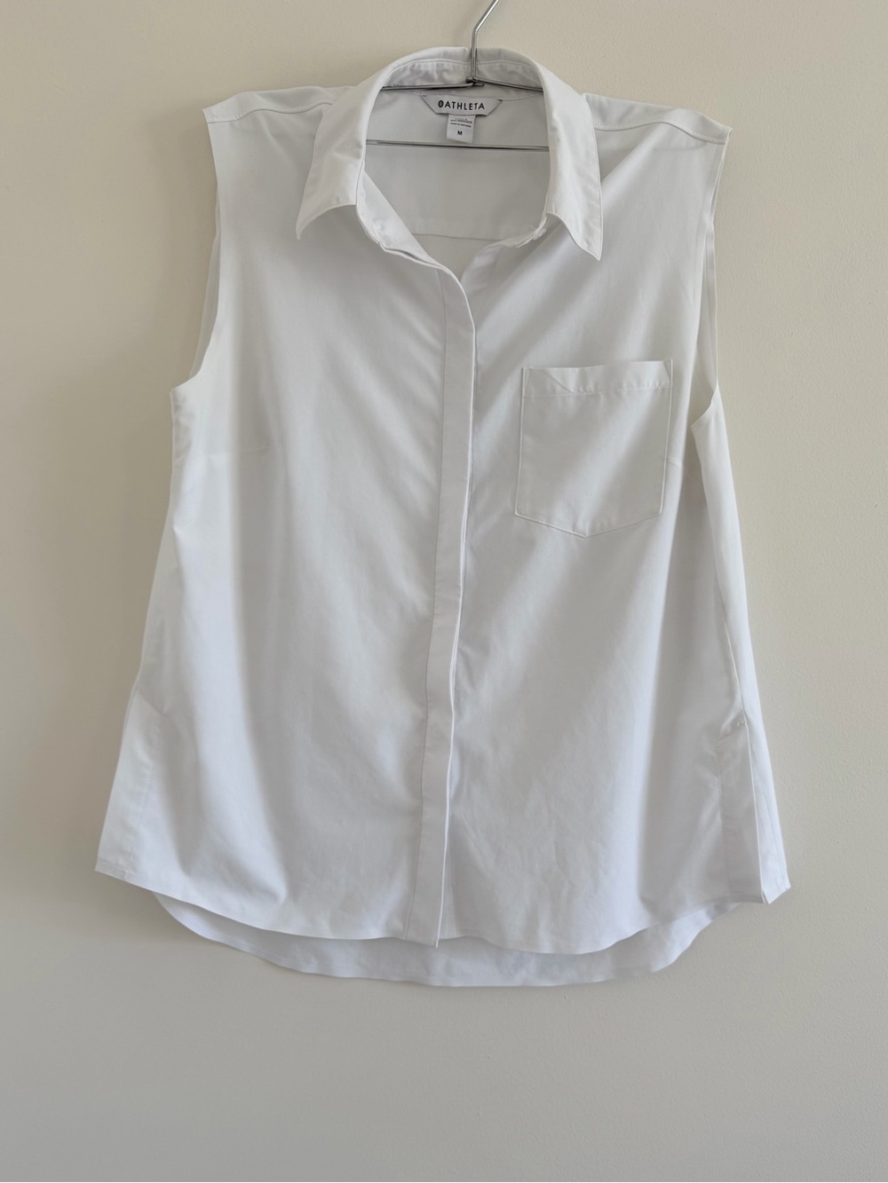 Athleta White Sleeveless Top